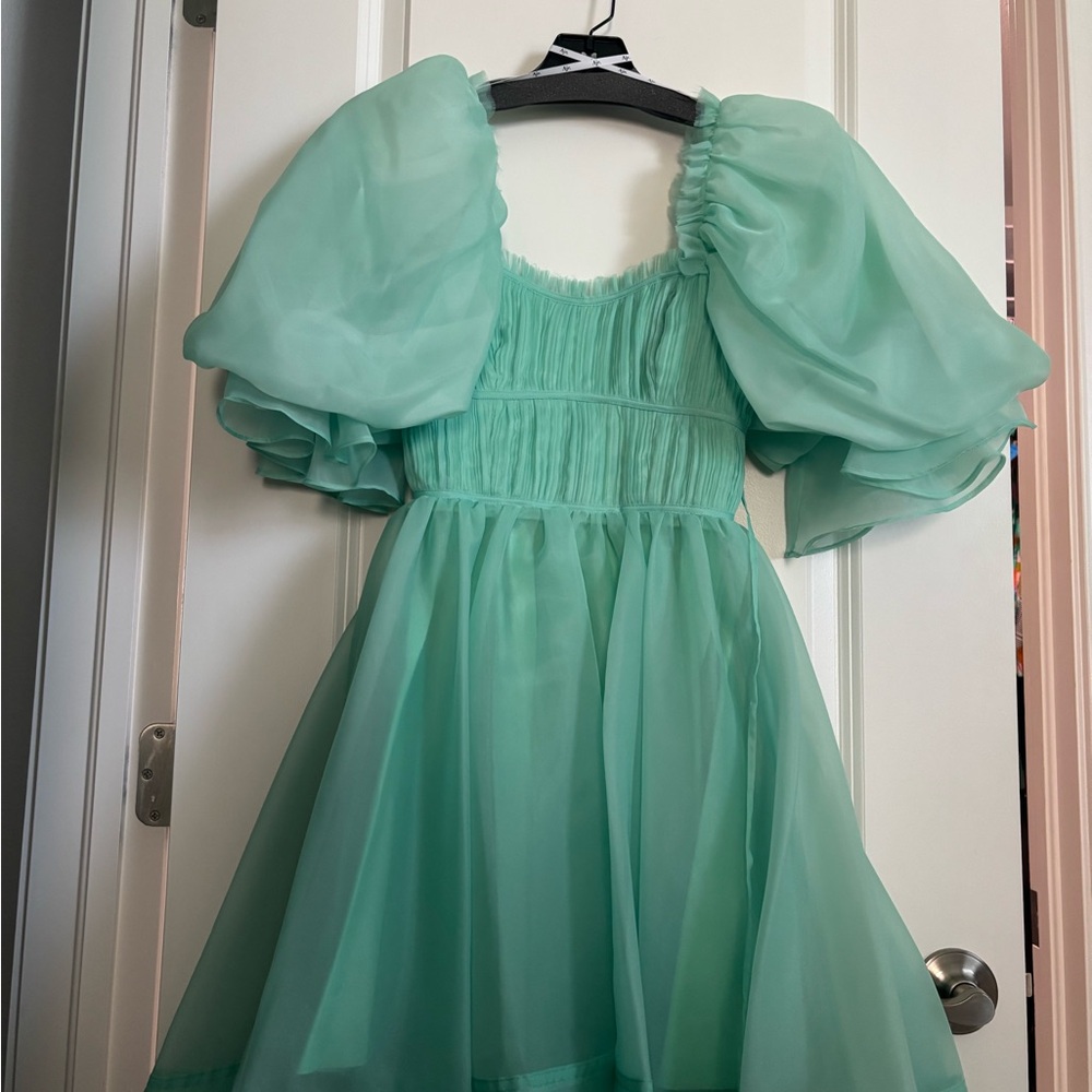 Aje Mint Green Dress with - Picture 5 of 7